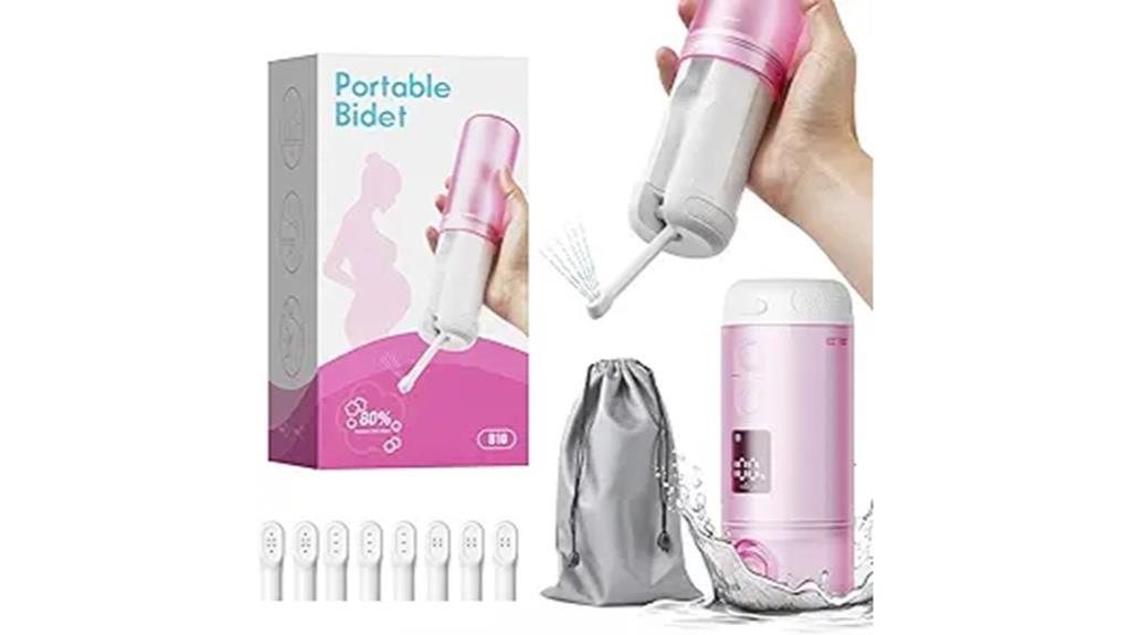 portable bidet with adjustable pressure