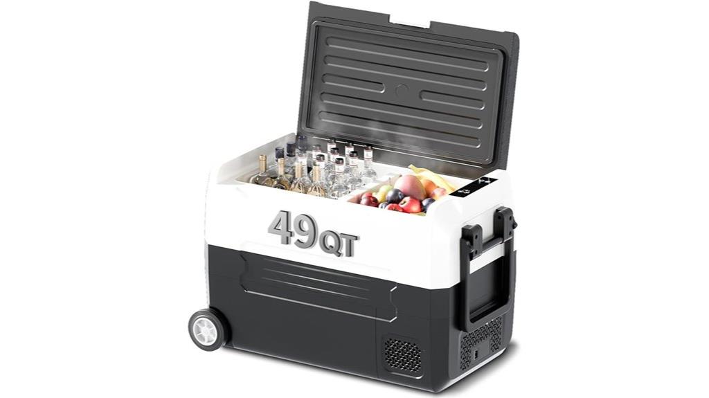 portable black car fridge