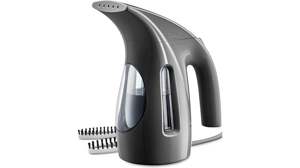 portable black clothes steamer