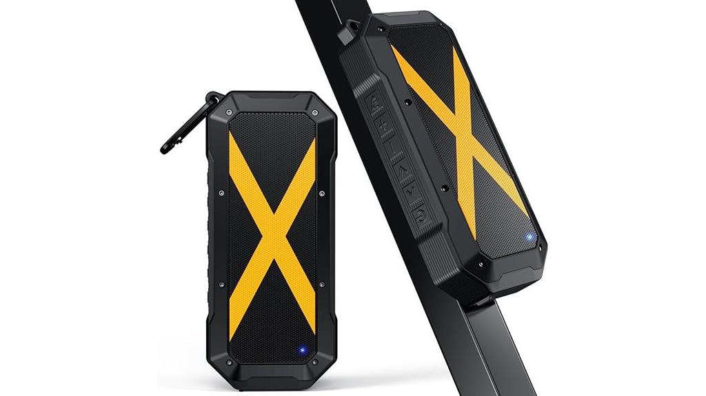 portable bluetooth speaker with hook