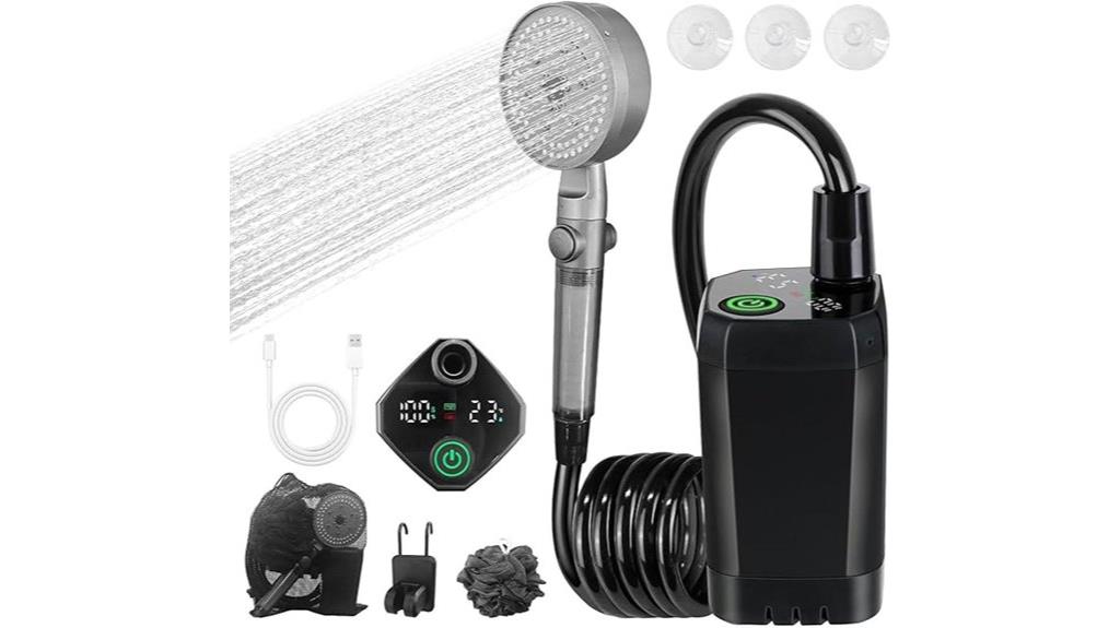 portable camping shower kit