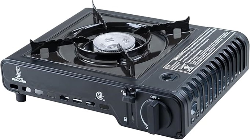 portable camping stove with case