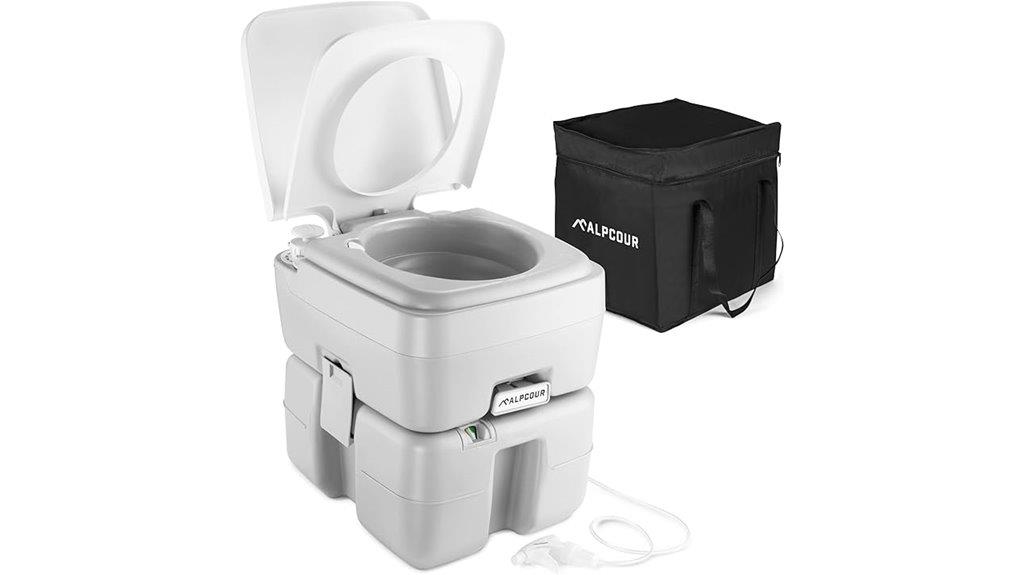 portable camping toilet system