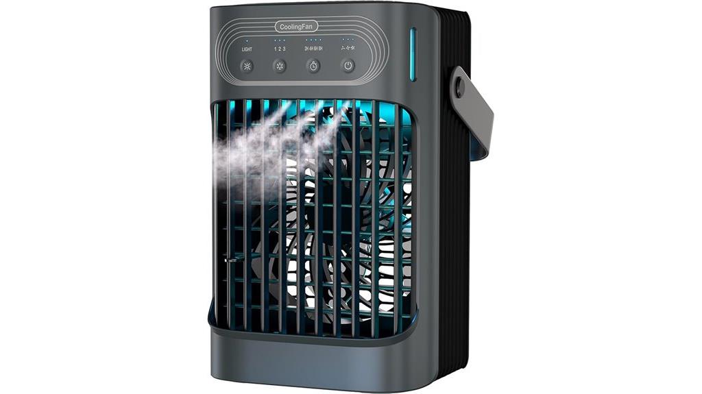 portable cooling with water tank