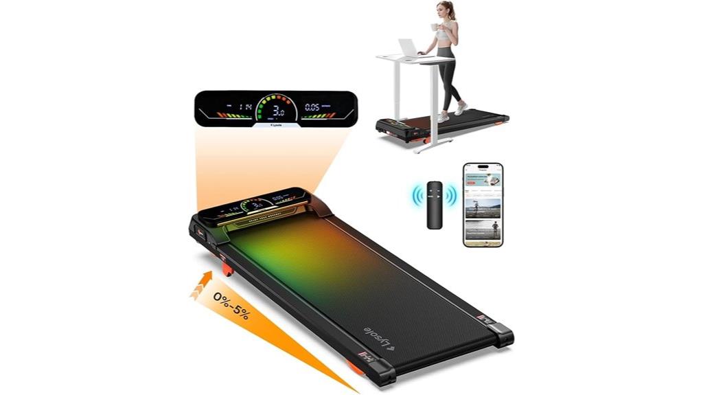 portable incline walking treadmill