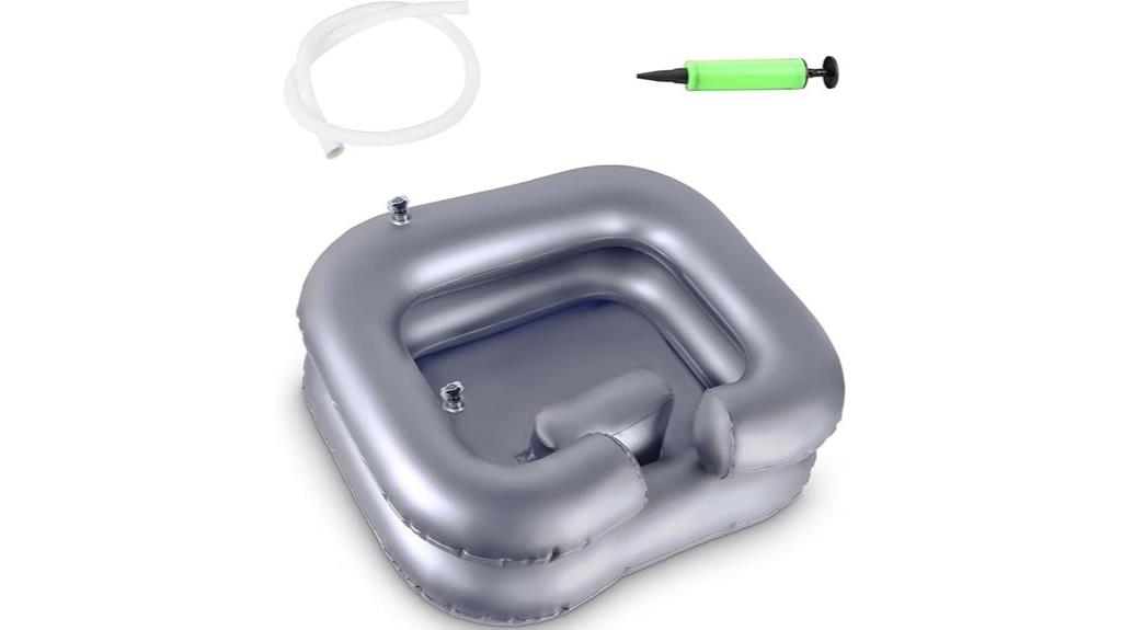 portable inflatable hair wash