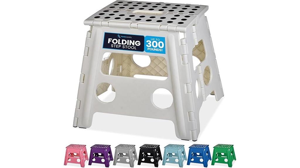 portable laundry folding stool