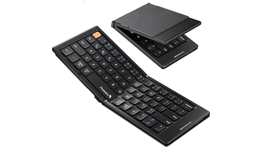 portable leather foldable keyboard