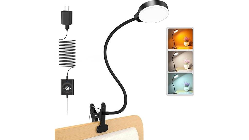 portable led clip on light