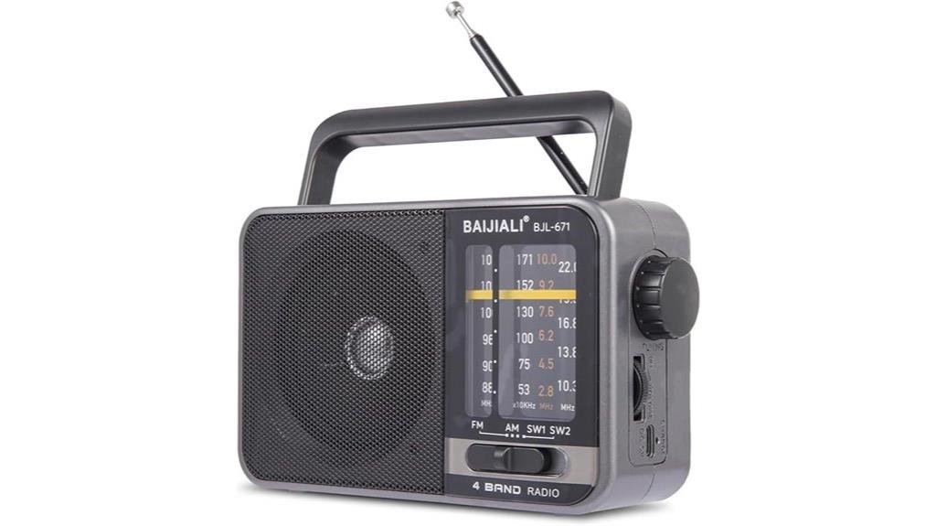 portable radio with loudspeaker