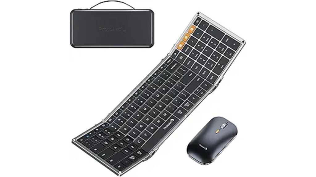portable travel keyboard mouse