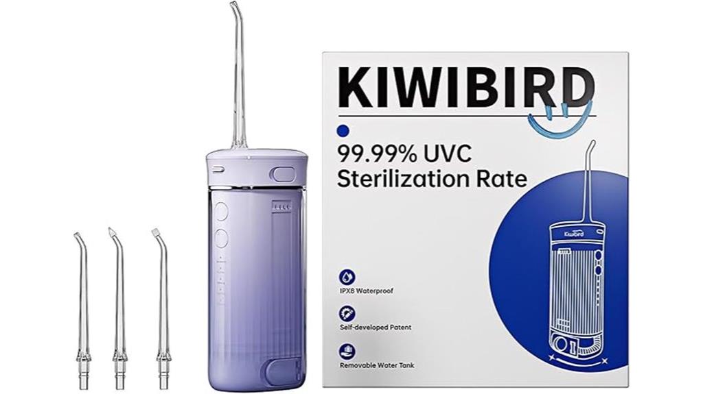 portable uvc water flosser