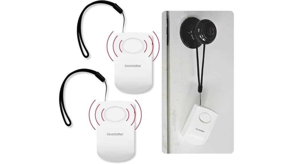 portable vibration alarm pack