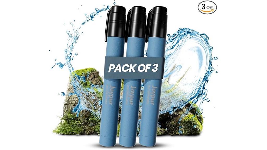 portable water filtering straw