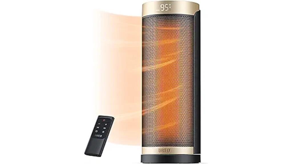 powerful ceramic heater remote