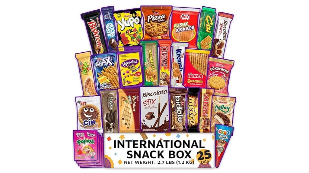 premium international snack box
