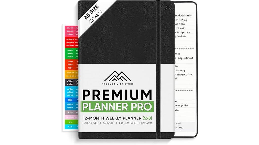 professional a5 planner
