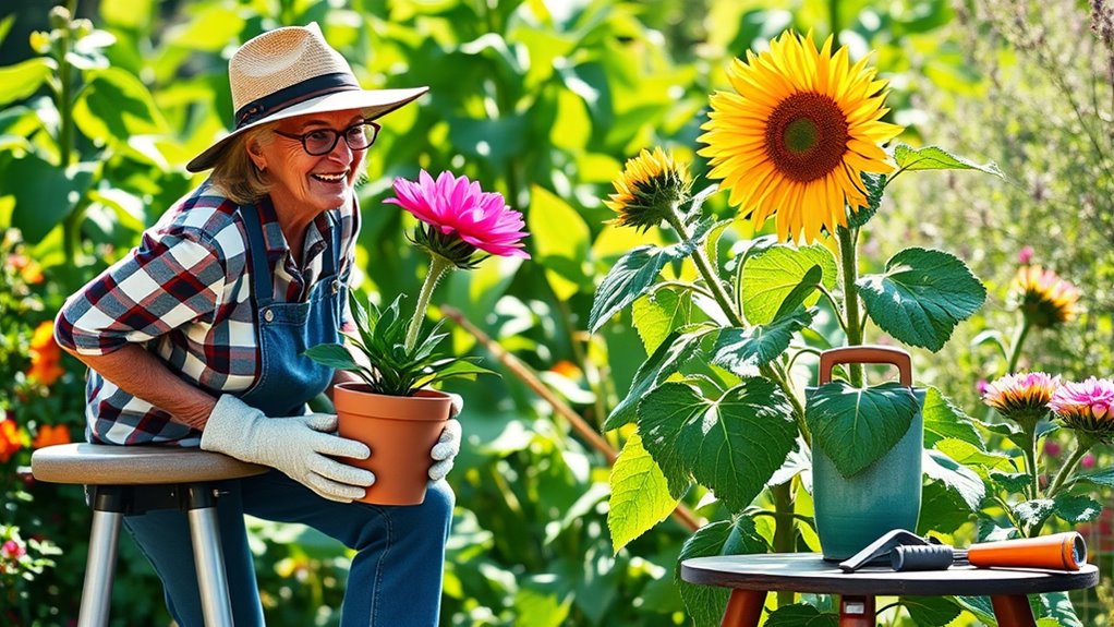 proper ergonomic gardening techniques