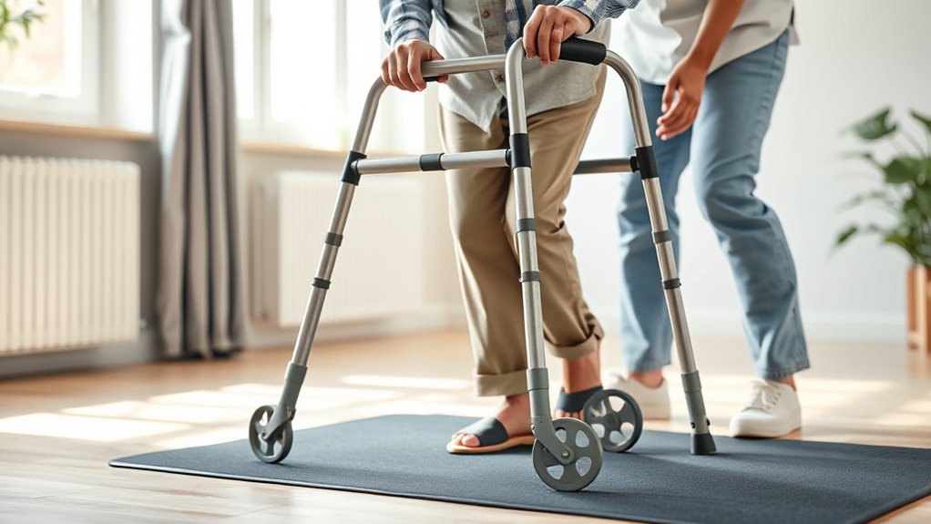 proper mobility aid usage