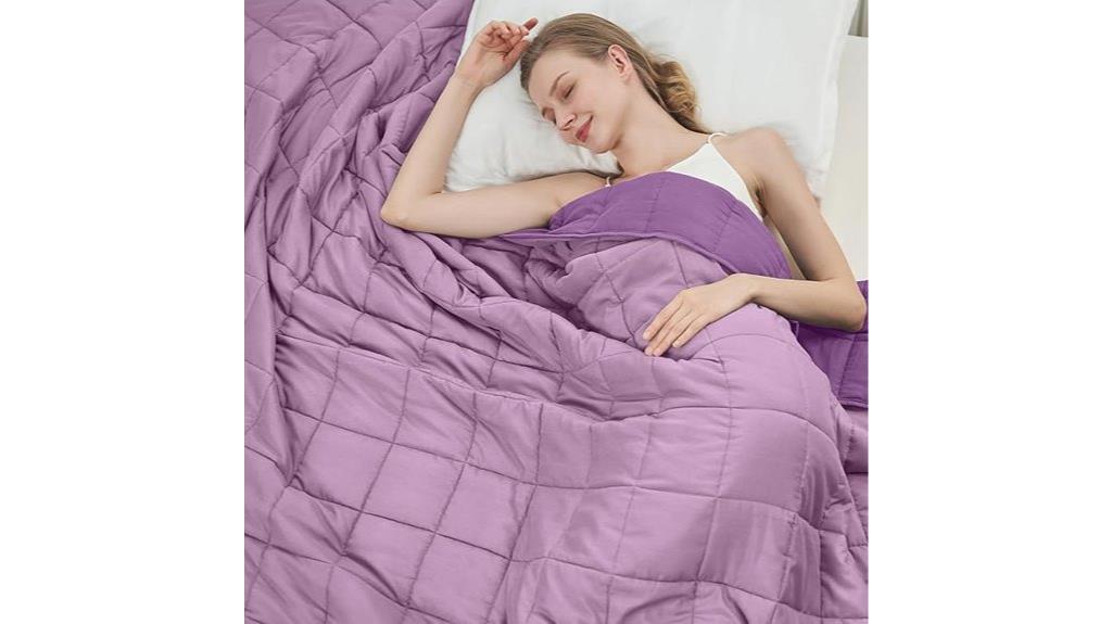 purple 15lb adult blanket