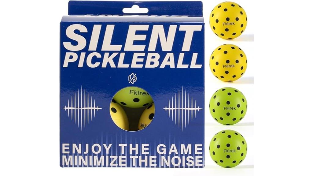 quiet foam pickleball set