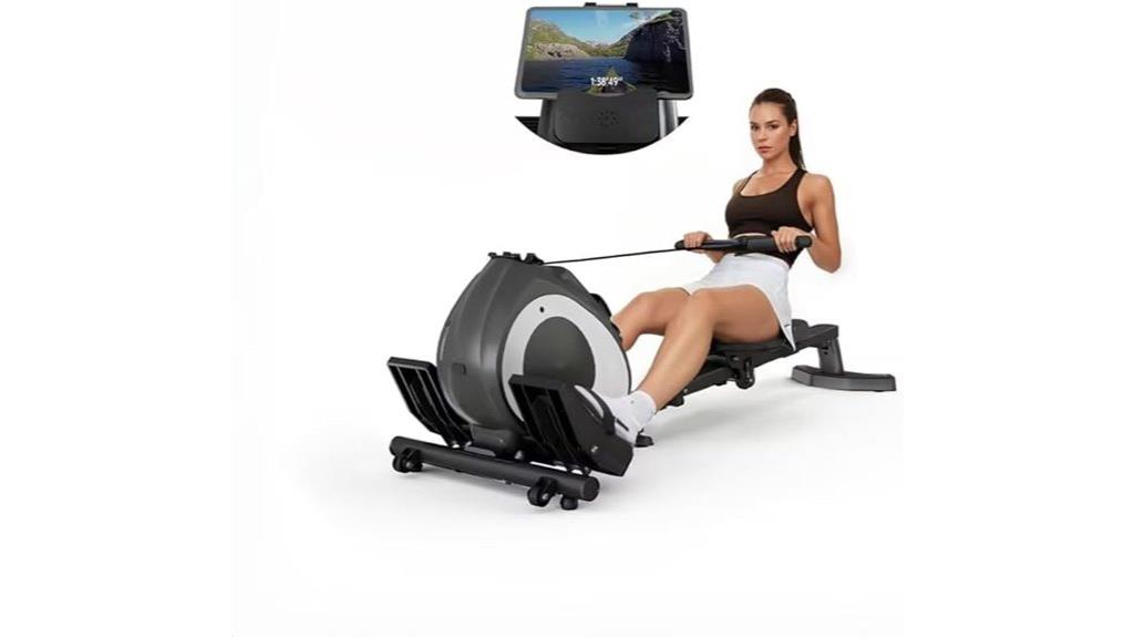 quiet foldable rowing machine