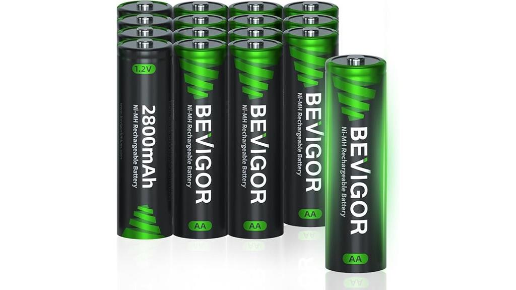 rechargeable aa batteries pack