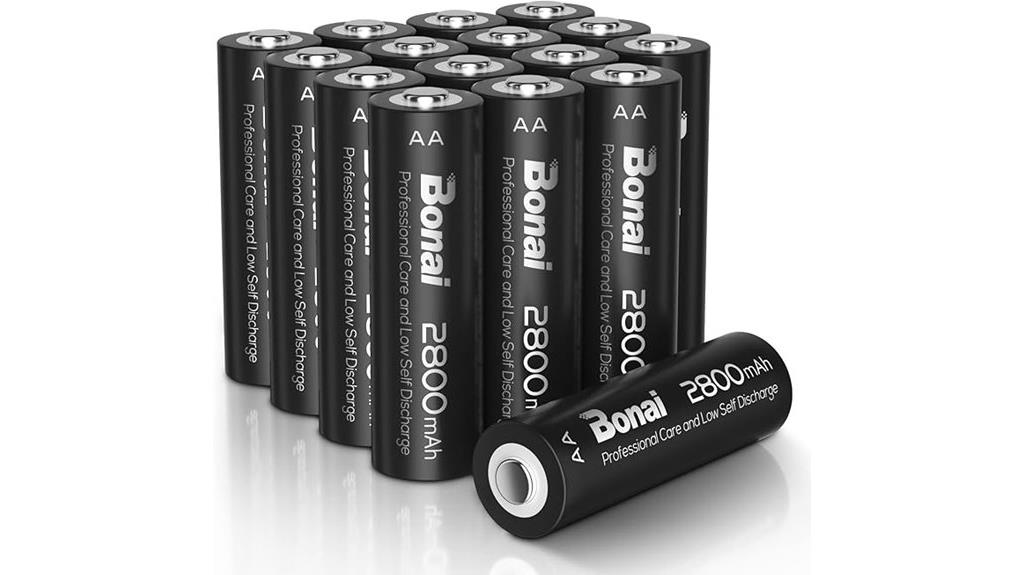 rechargeable aa batteries pack