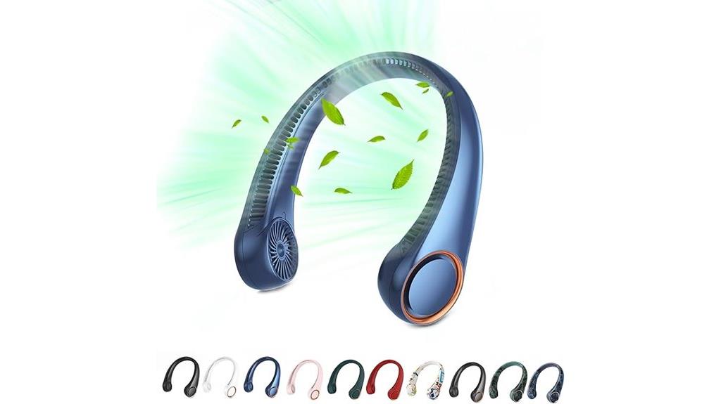 rechargeable bladeless neck fan