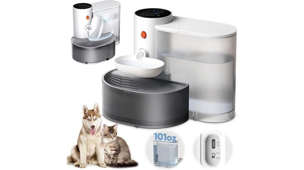 rechargeable filterless pet fountain