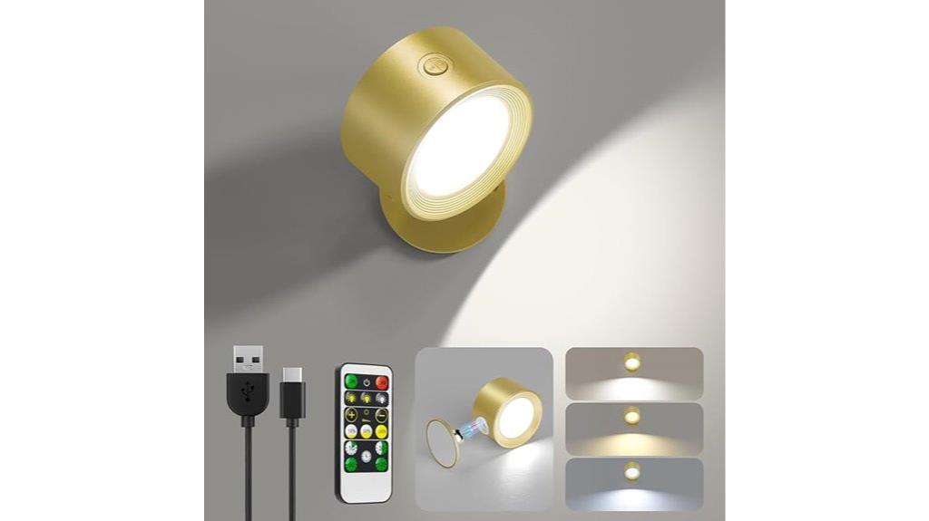 rechargeable led wall lights