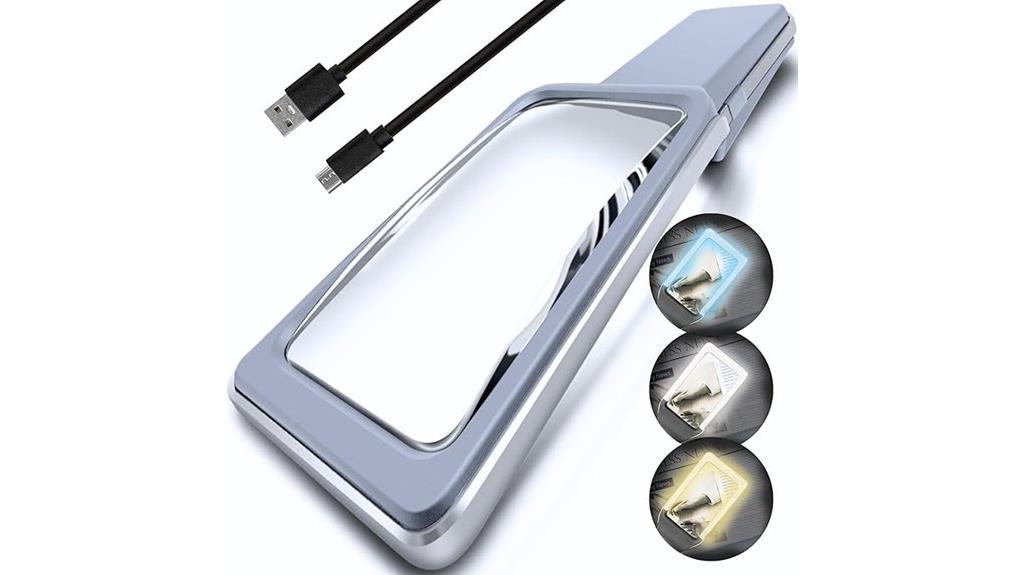 rechargeable magnifying glass with light
