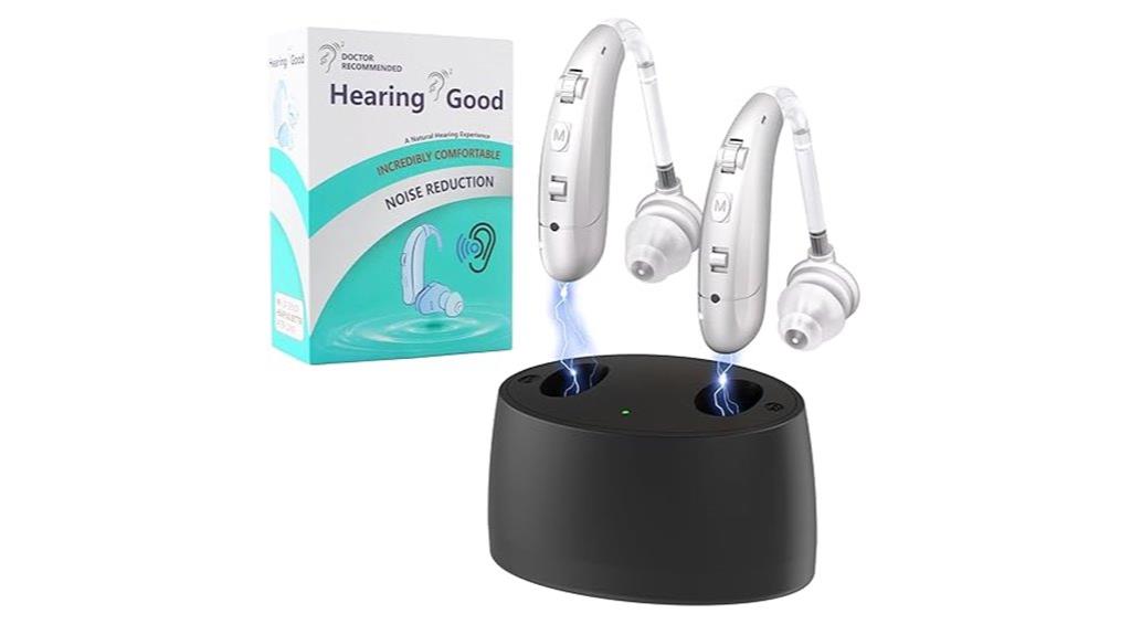rechargeable noise canceling hearing aids