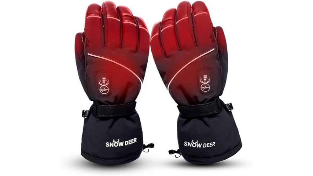 rechargeable touchscreen heated gloves