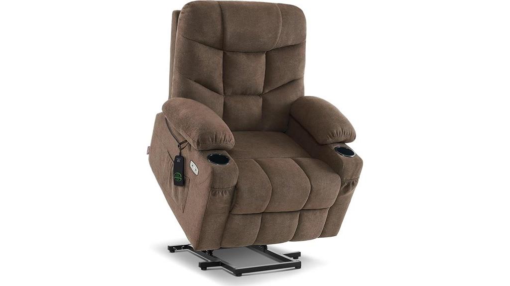 recliner with extended footrest