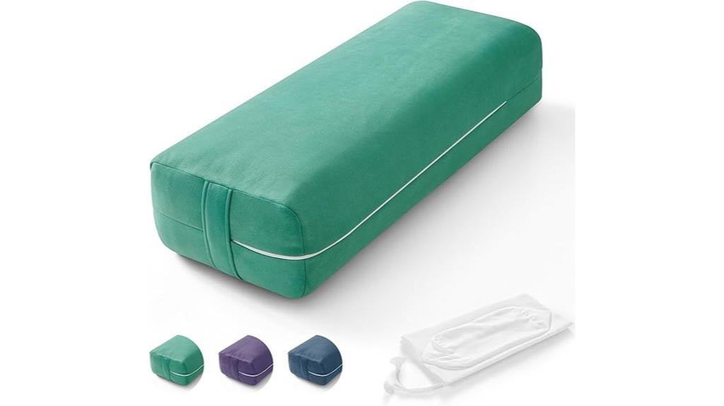 rectangular washable yoga bolster