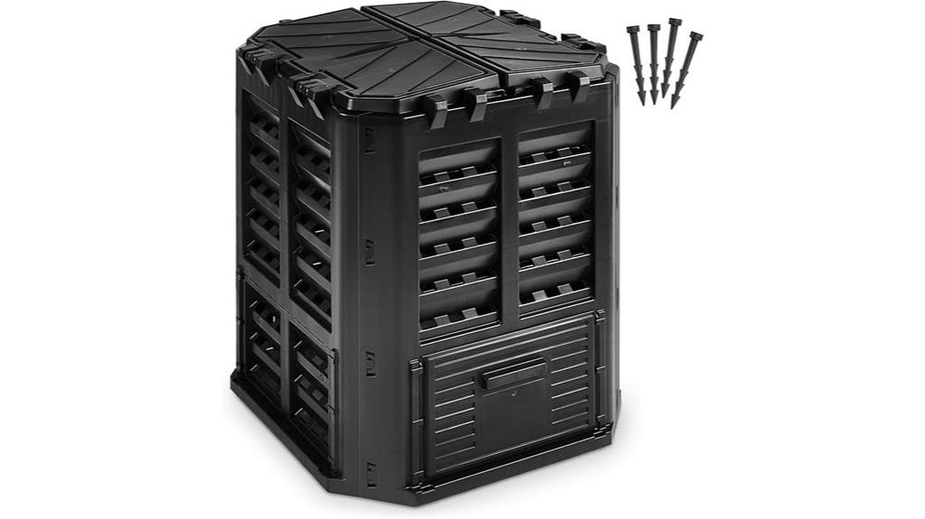 recycled plastic garden compost bin