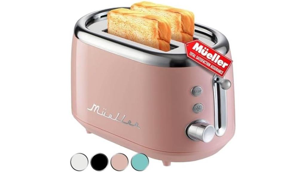 retro 2 slice toaster
