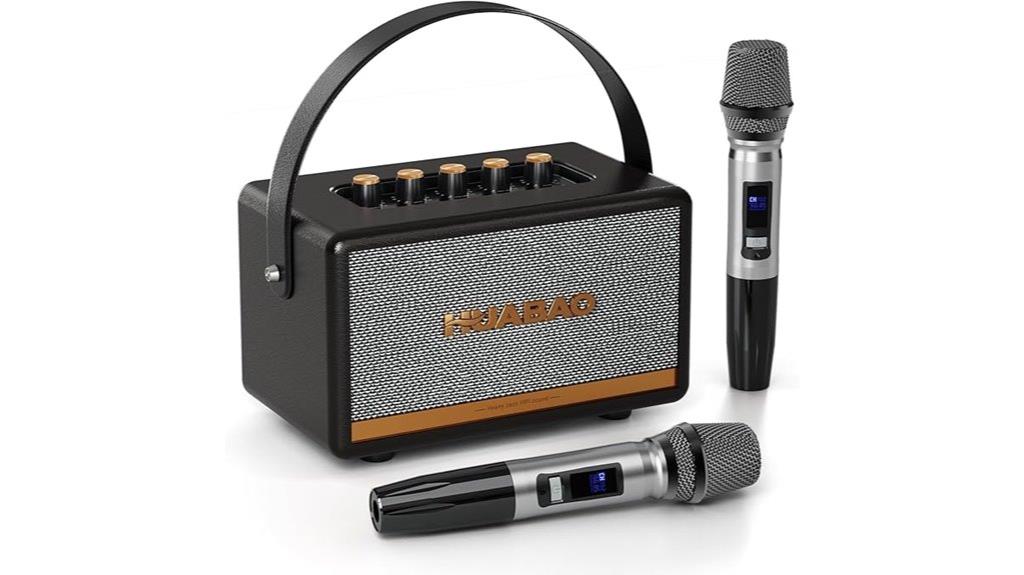 retro bluetooth karaoke system