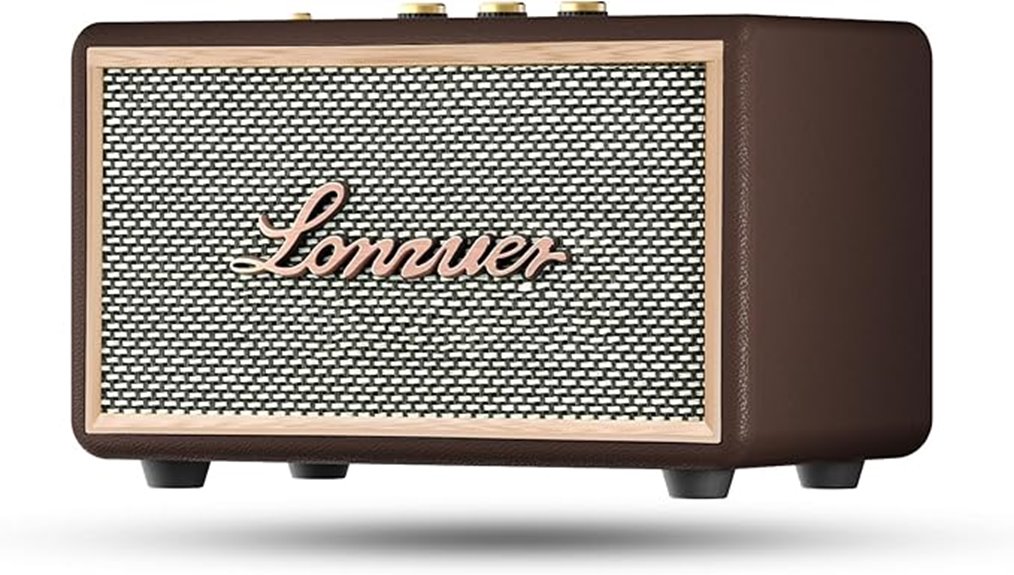 retro brown bluetooth speaker
