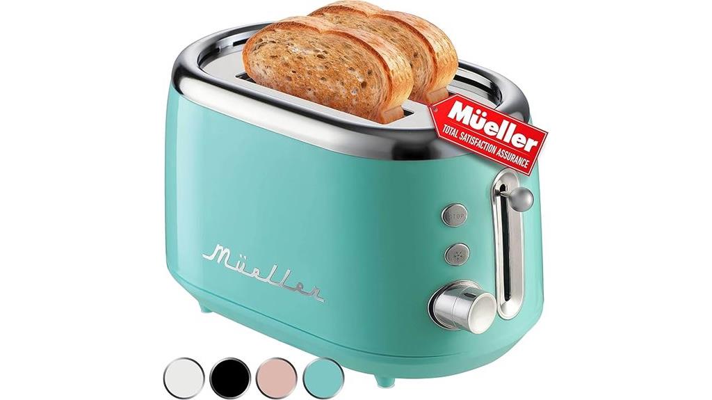 retro two slice toaster