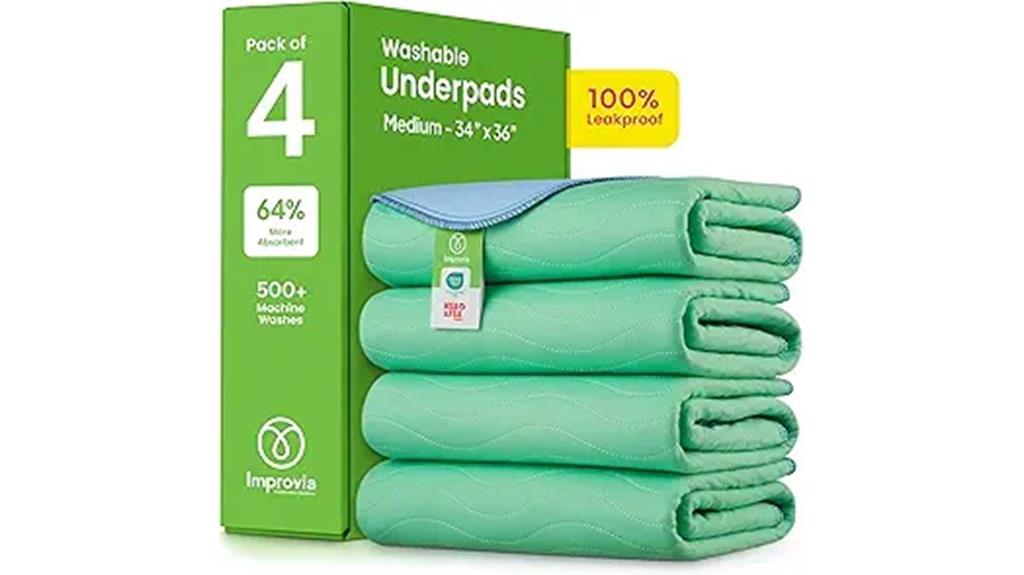 reusable absorbent bed pads