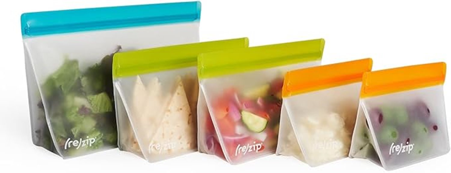 reusable bpa free food bags