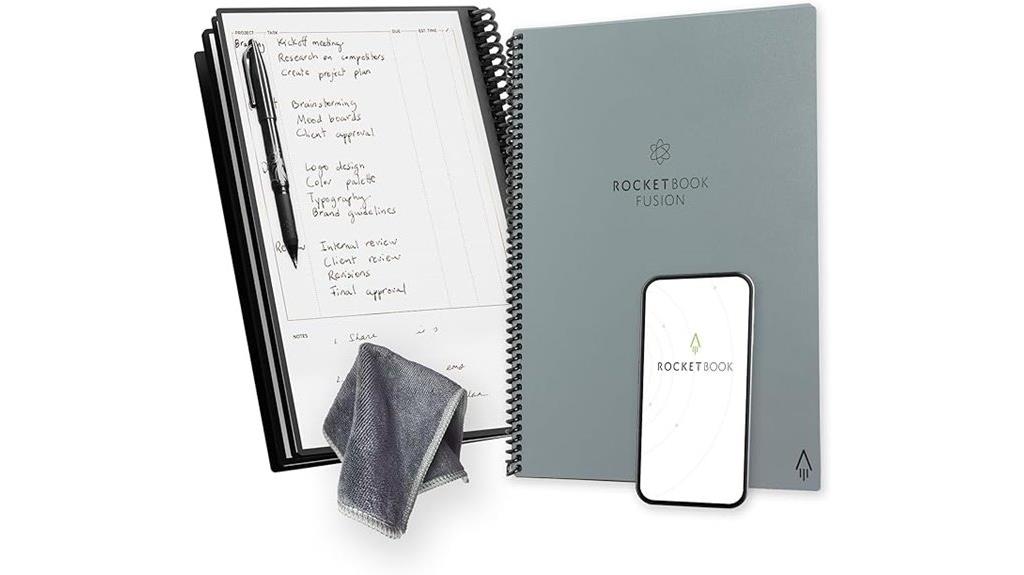 reusable gray productivity planner