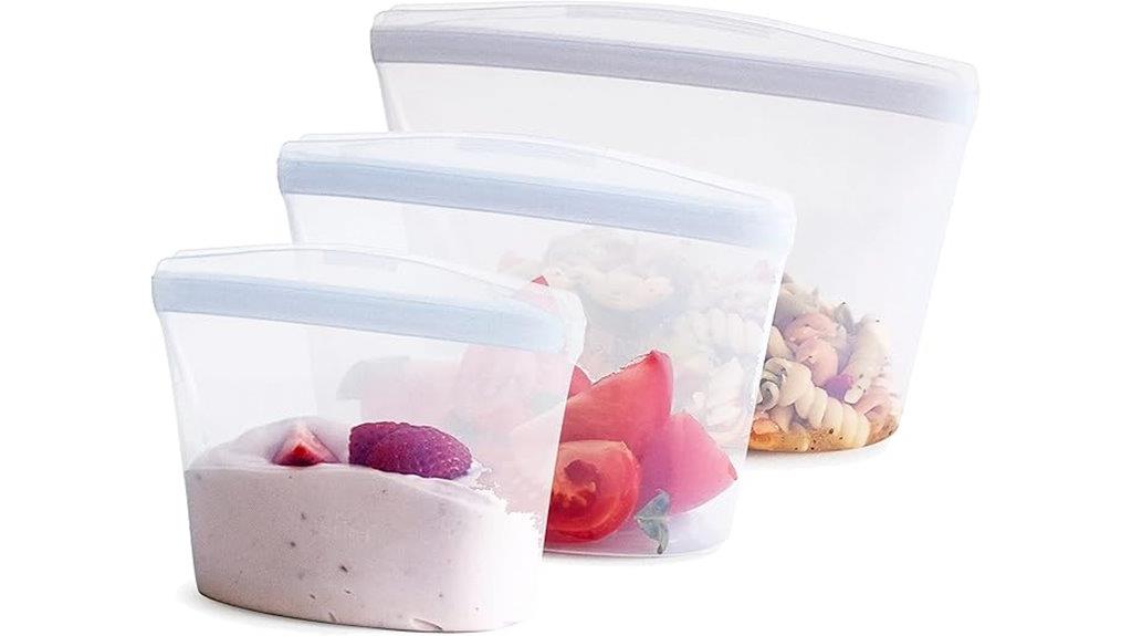 reusable silicone food bags