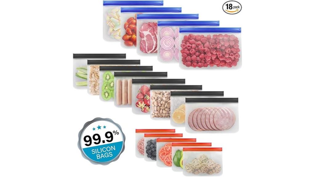 reusable silicone storage bags