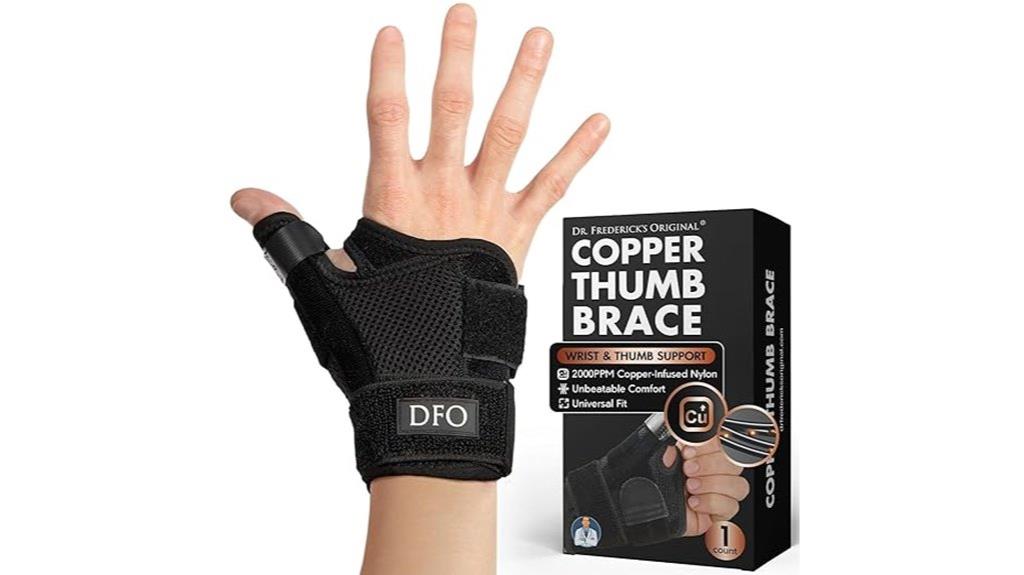 reversible copper wrist brace
