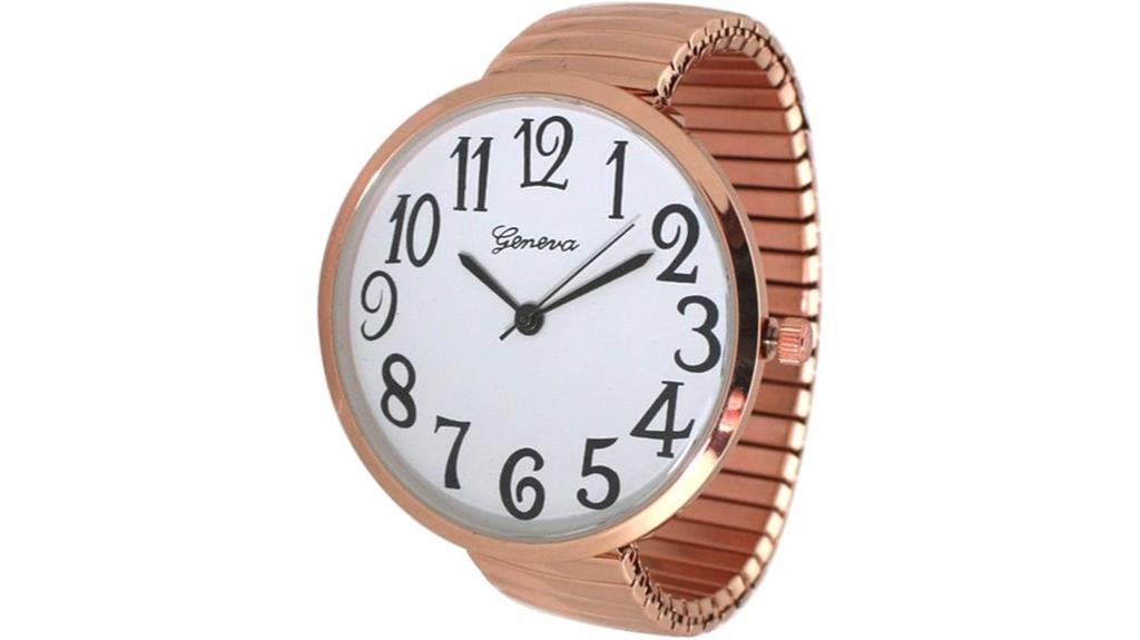 rose gold large watch