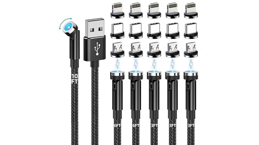 rotating magnetic charging cables