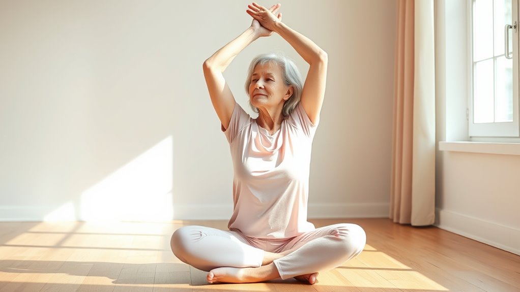 safe stretching with support